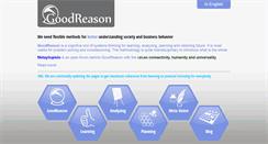 Desktop Screenshot of goodreason.fi