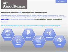 Tablet Screenshot of goodreason.fi